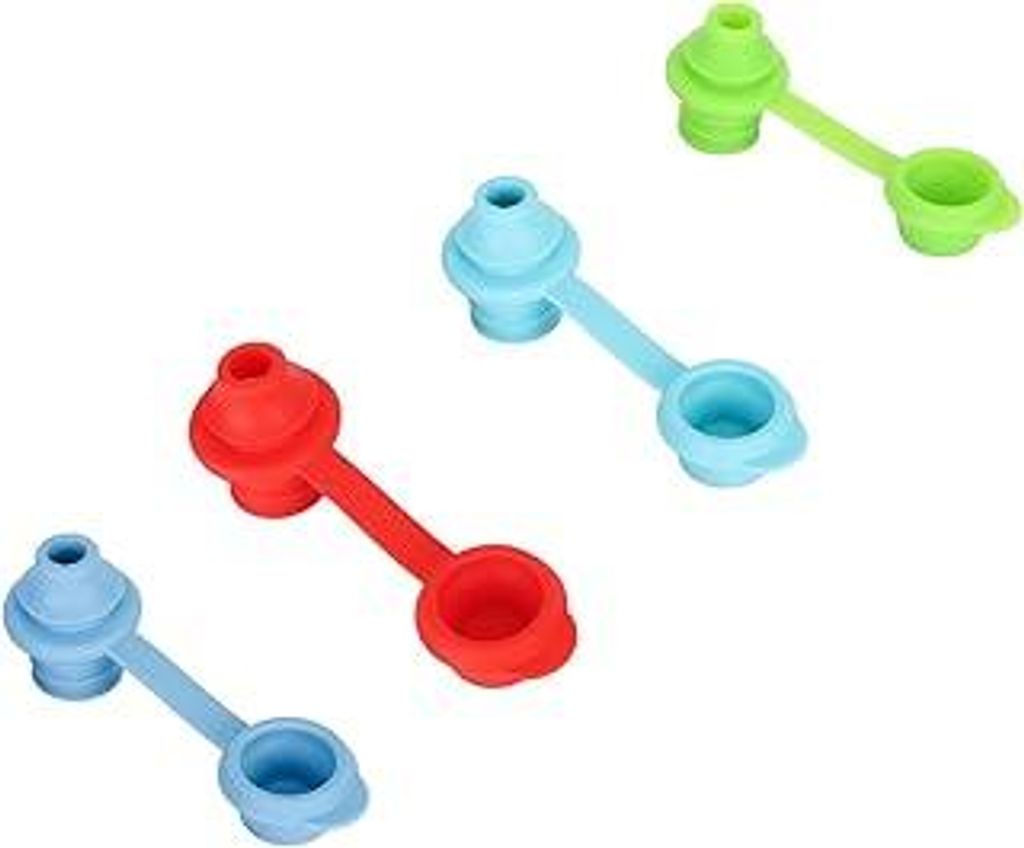 4 Stück Trinkschnabel-Flaschenaufsatz, Silikon-Flaschenaufsatz, Schnabelschnabel, Flaschenmund-Adapter für Kinder
