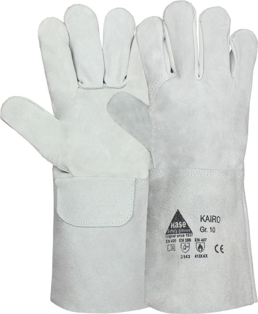 Hase KAIRO, Schweißerhandschuh aus Rindspaltleder, Größe 11 6 Stk