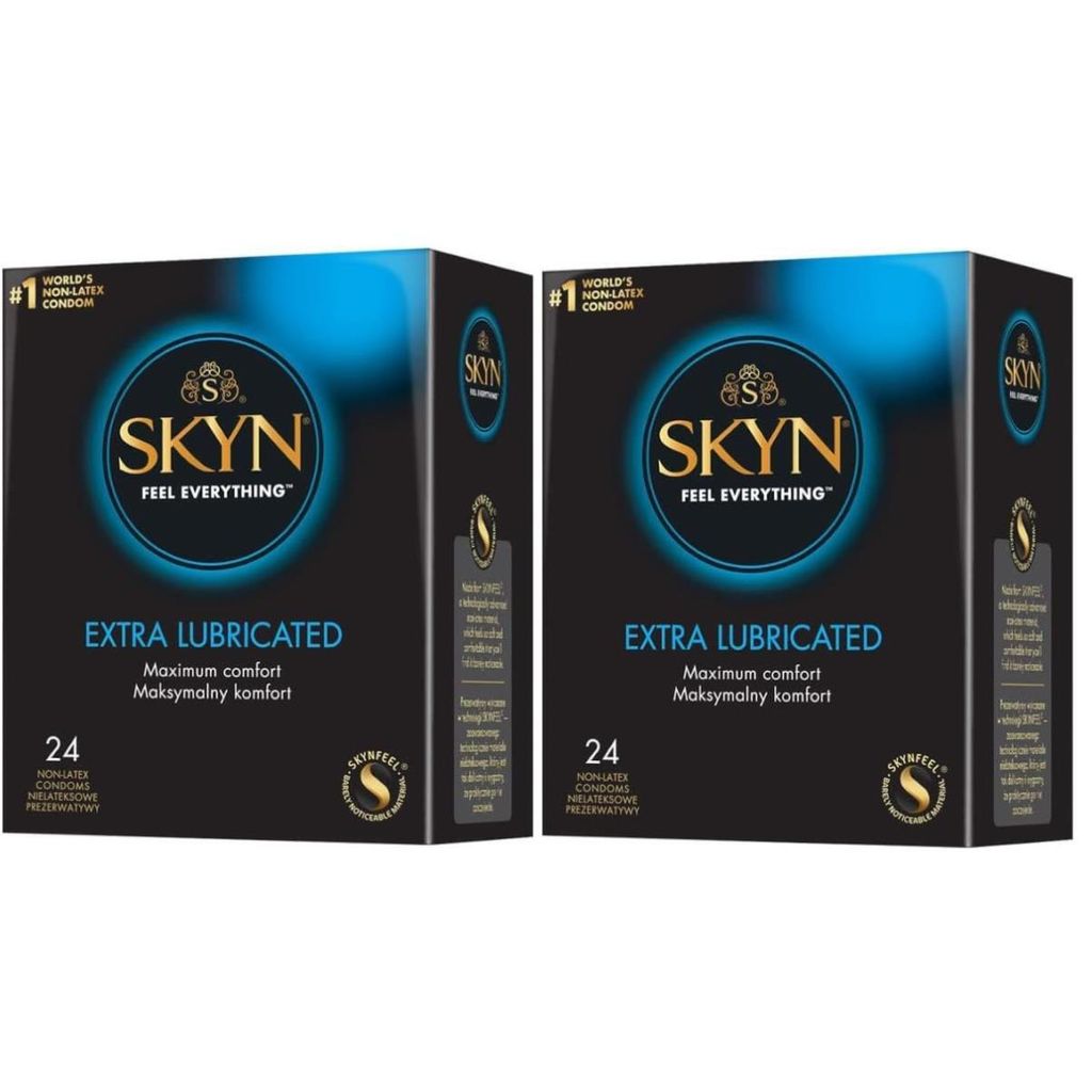 48 Stück Kondome SKYN Extra Lube Extra Feucht Latexfrei Produktbild 