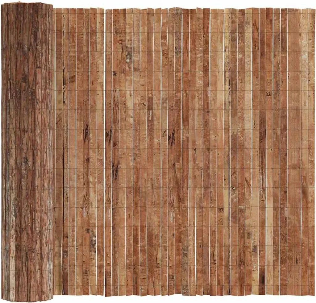 Brise-vue en écorce naturelle 400x125cm - Canisse bois pour clôture