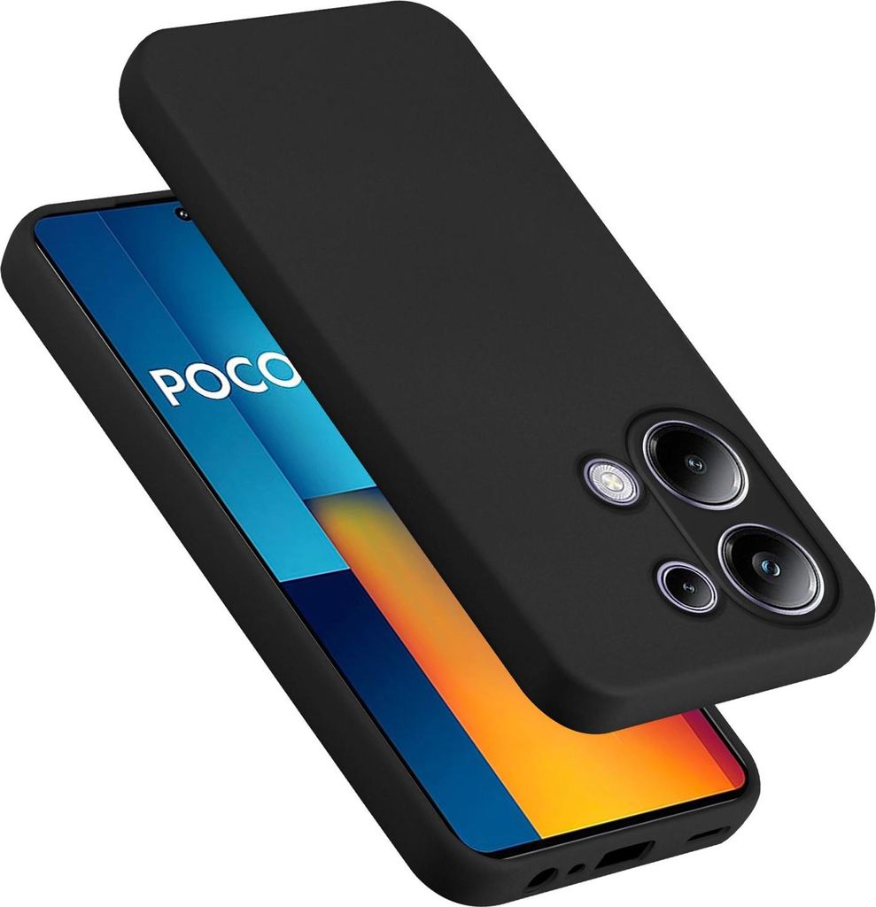 Cadorabo Hülle für Xiaomi Poco M6 Pro Hülle Silikon Handyhülle Case aus flüssigem Silikon, Kratzfeste und stoßfeste Schutzhülle für Xiaomi ...