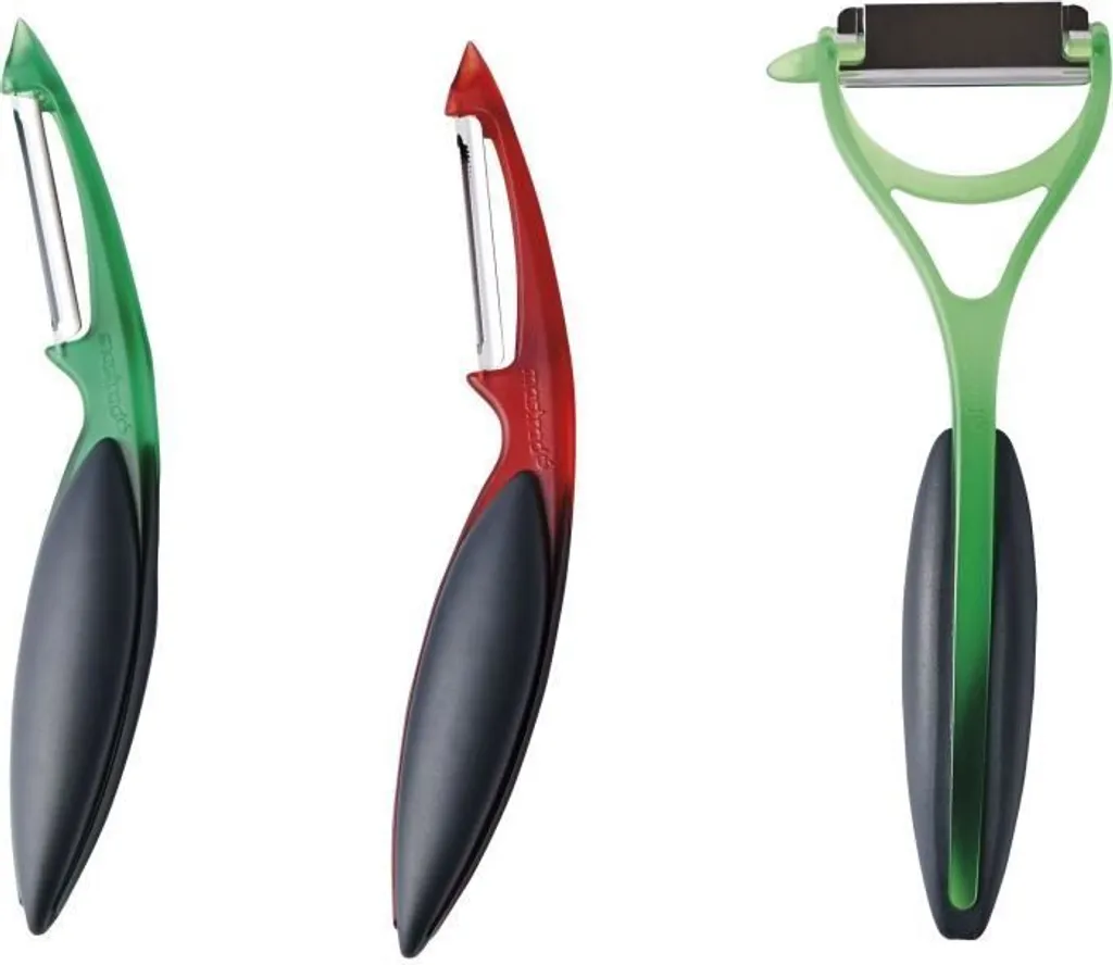 Mastrad Elios Plus F20468 | Julienne Peeler in Acciaio Inox e Plastica