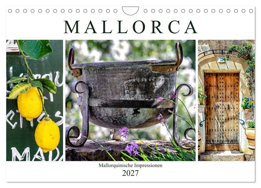 Mallorca - Mallorquinische Impressionen (Wandkalender 2027 DIN A4 quer), CALVENDO Monatskalender