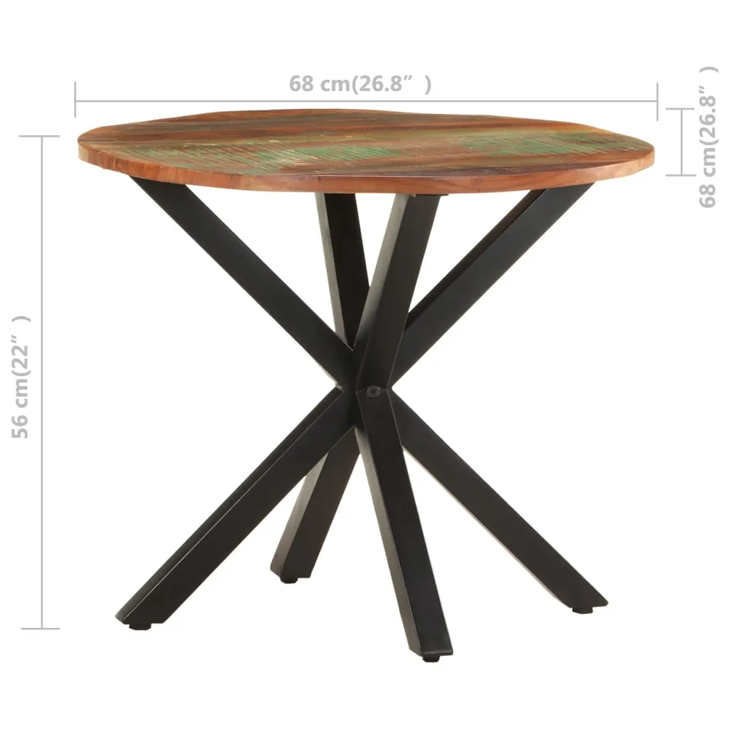Table d'appoint bout de canapé bois massif 68cm pour café et déco - 14