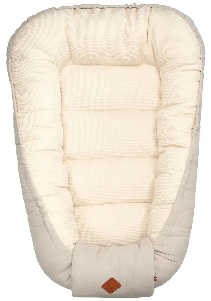 Réducteur de Lit Bébé Luna Beige - Cocon de Sommeil Douillet 0-9 Mois