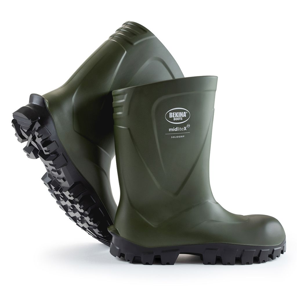 Bekina Boots MidliteX SolidGrip Stiefel O4 grün/schwarz Produktbild 