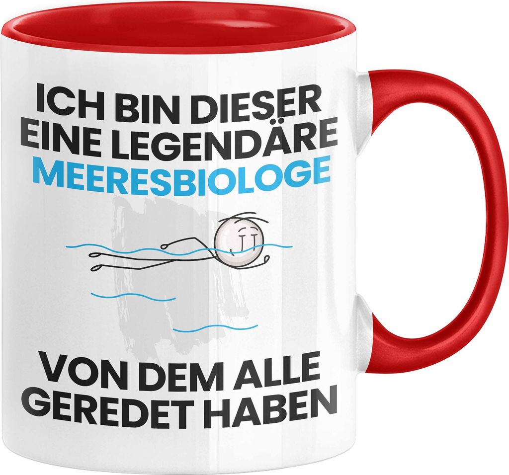 Meeresbiologe Geschenk Tasse Lustige Geschenkidee Geburtstag für Meeresbiologe Ich Bin Dieser Legendäre Meeresbiologe Von Dem Alle Geredet Haben ...