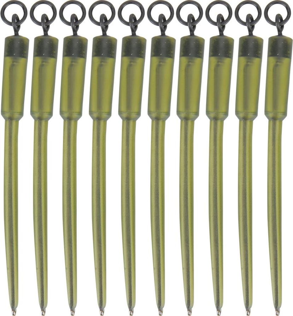 10PCS Angeln PVA Säcke Stiele einfügen Ende Terminal lange Rohr Drahtverbinder Tackle