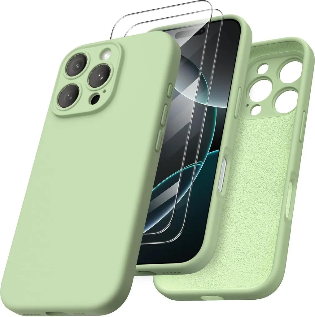 Recensione Cover ORNARTO iPhone 16 Pro Silicone Verde Chiaro - 6.3"