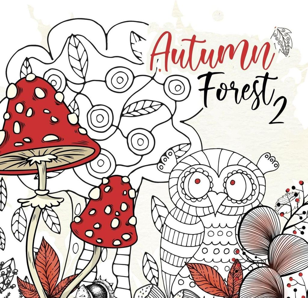 Autumn Forest Coloring Book for Adults 2 Produktbild 