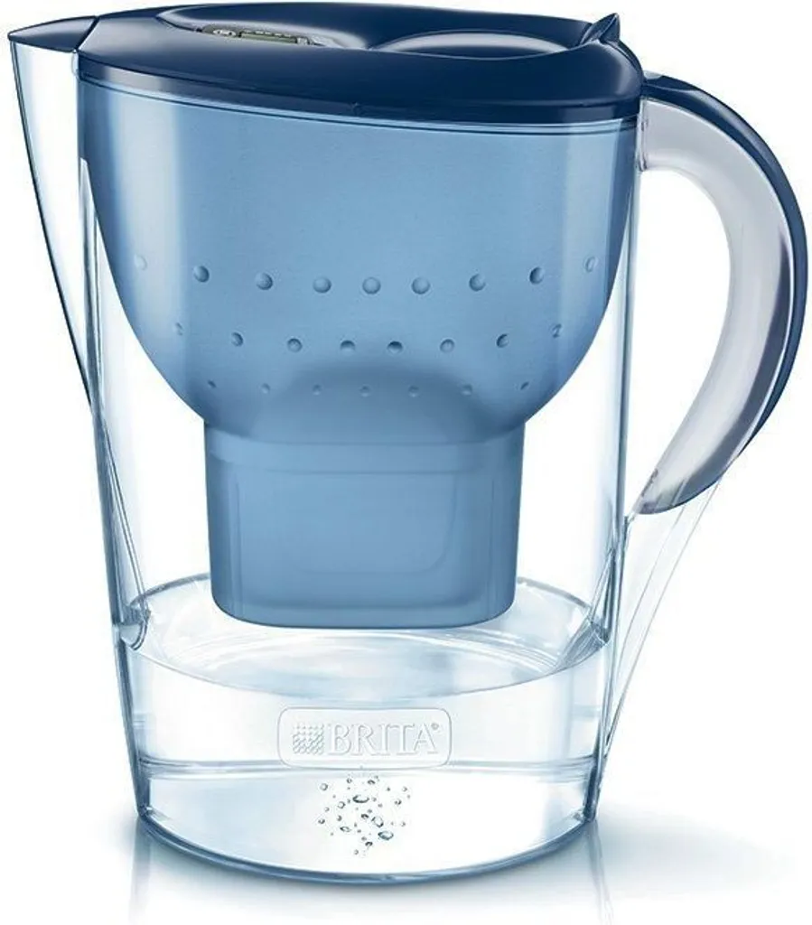 Brita Marella XL Carafe Filtrante Bleue avec Indicateur Mémo et 3,5L