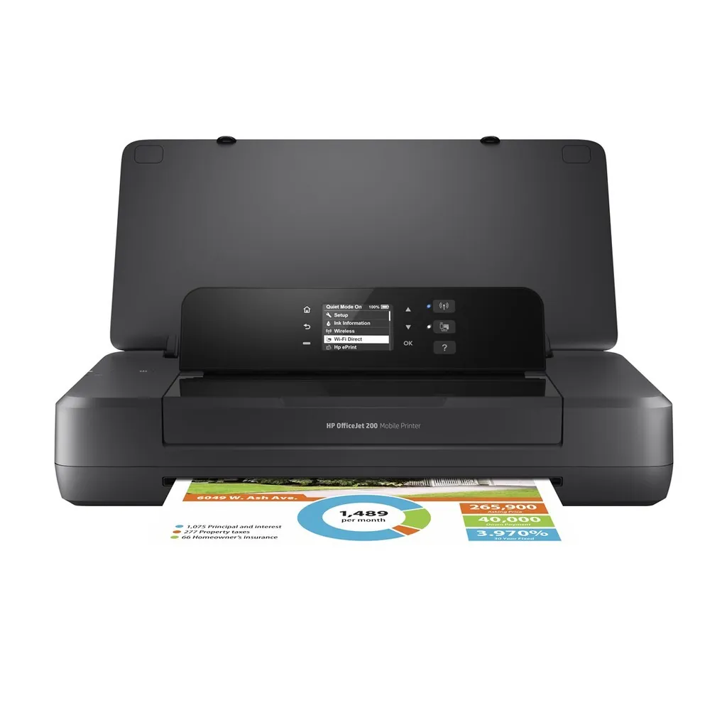 Imprimante Portable A4 HP OfficeJet 200 - Jet d'Encre Couleur Wi-Fi
