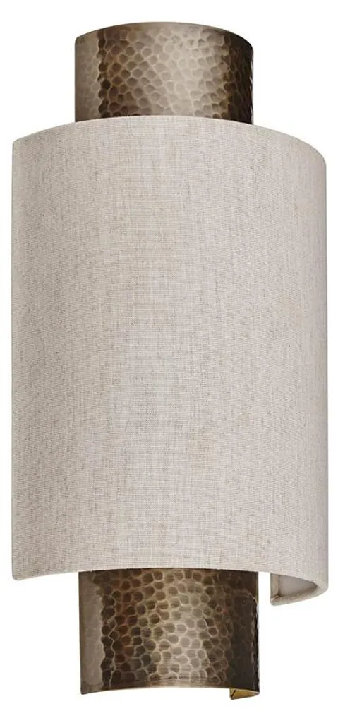 Luminaire mural design INDARA en métal marron 33,5 cm pour salon et hall