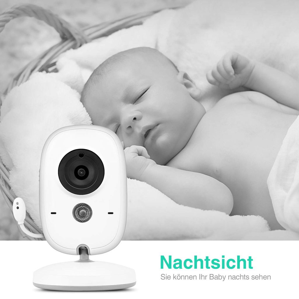HD Babyphone Wireless Cam mit Kamera LCD Video Monitor Nachtsicht Babypflege DE 