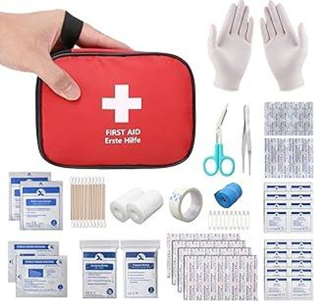 HONYAOErste Hilfe Set, Mini Reiseapotheke 90 Teilig, Notfalltasche Notfallset Klein für Outdoor Zuhause Auto Arbeitsplatz Camping Motorrad Fahrrad...