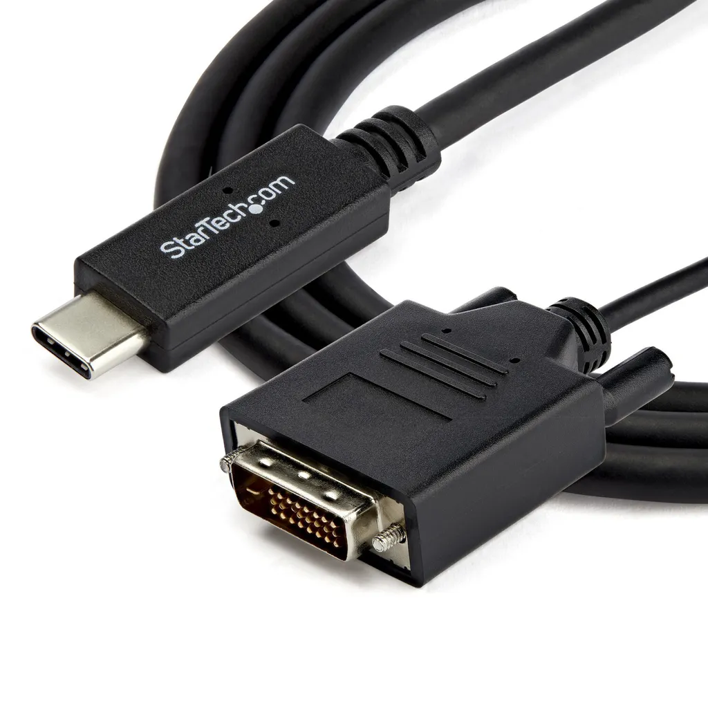StarTech.com Câble Adaptateur USB-C vers DVI - Convertisseur Type-C Noir - 5