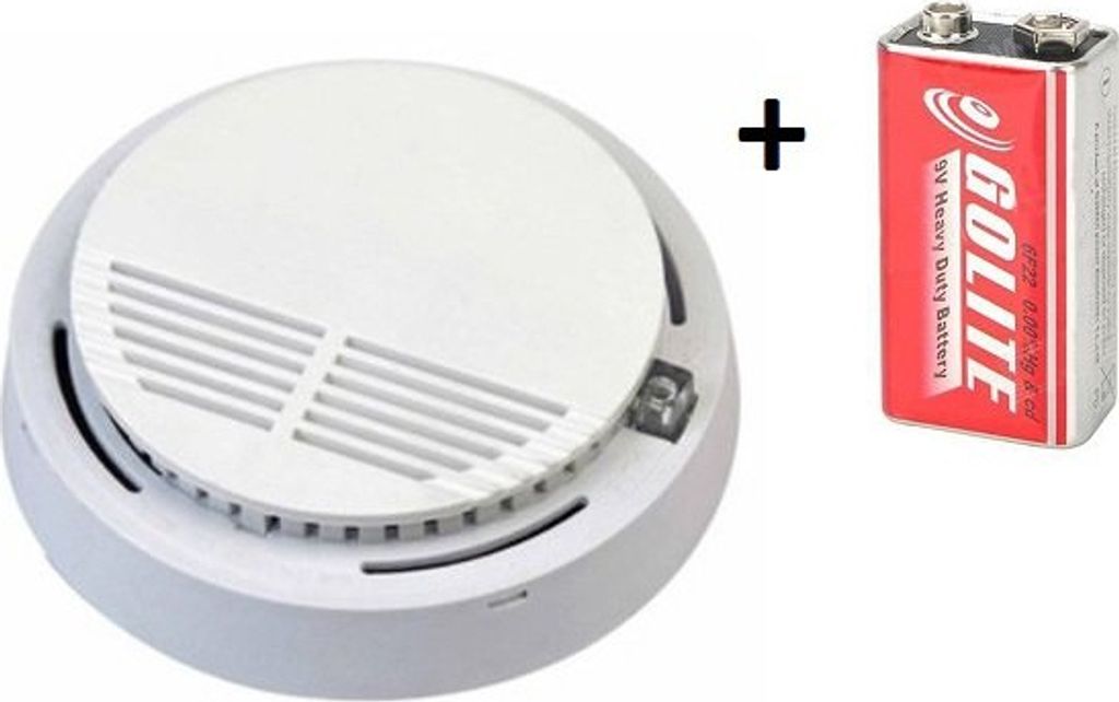 Feueralarm und Rauchmelder VIP-909 EN14604 + e 9V-Batterie Produktbild 