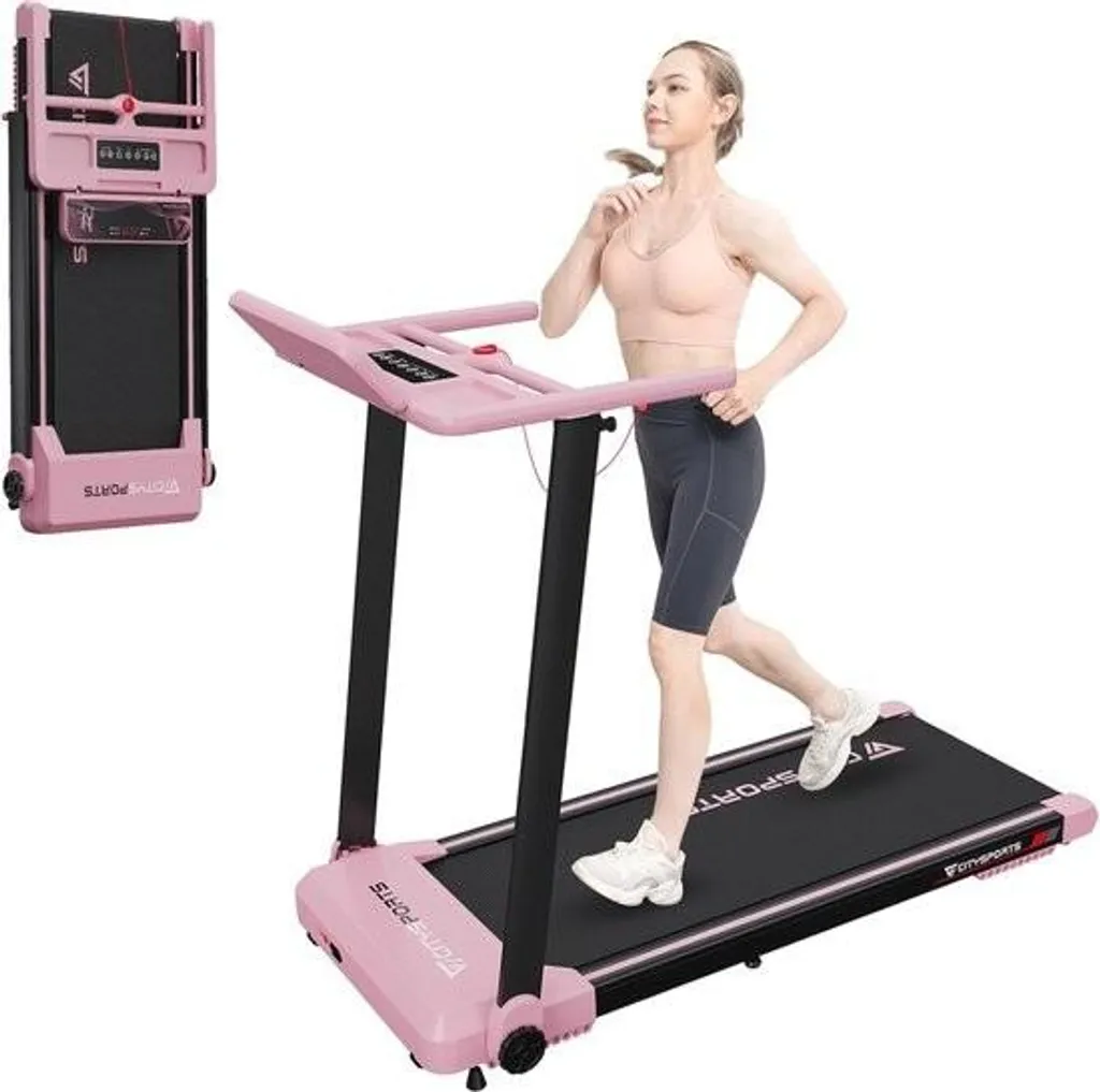Tapis de course pliable 1-12 km/h AeroFit 300 pour le sport chez soi