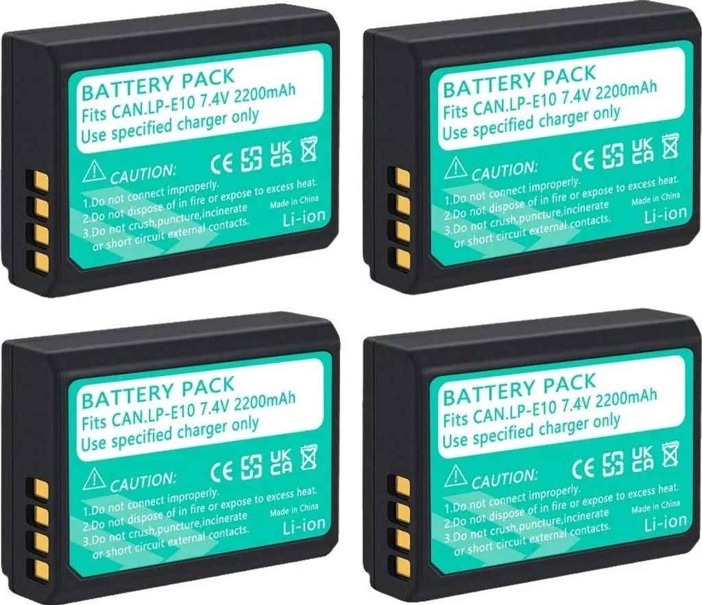 Batterie pour appareil photo numérique : 4 piles Li-ion pour vos voyages