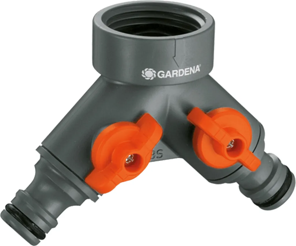 Sdoppiatore Rubinetto Gardena 2 Vie G3/4 | Ideale per Casa e Orto