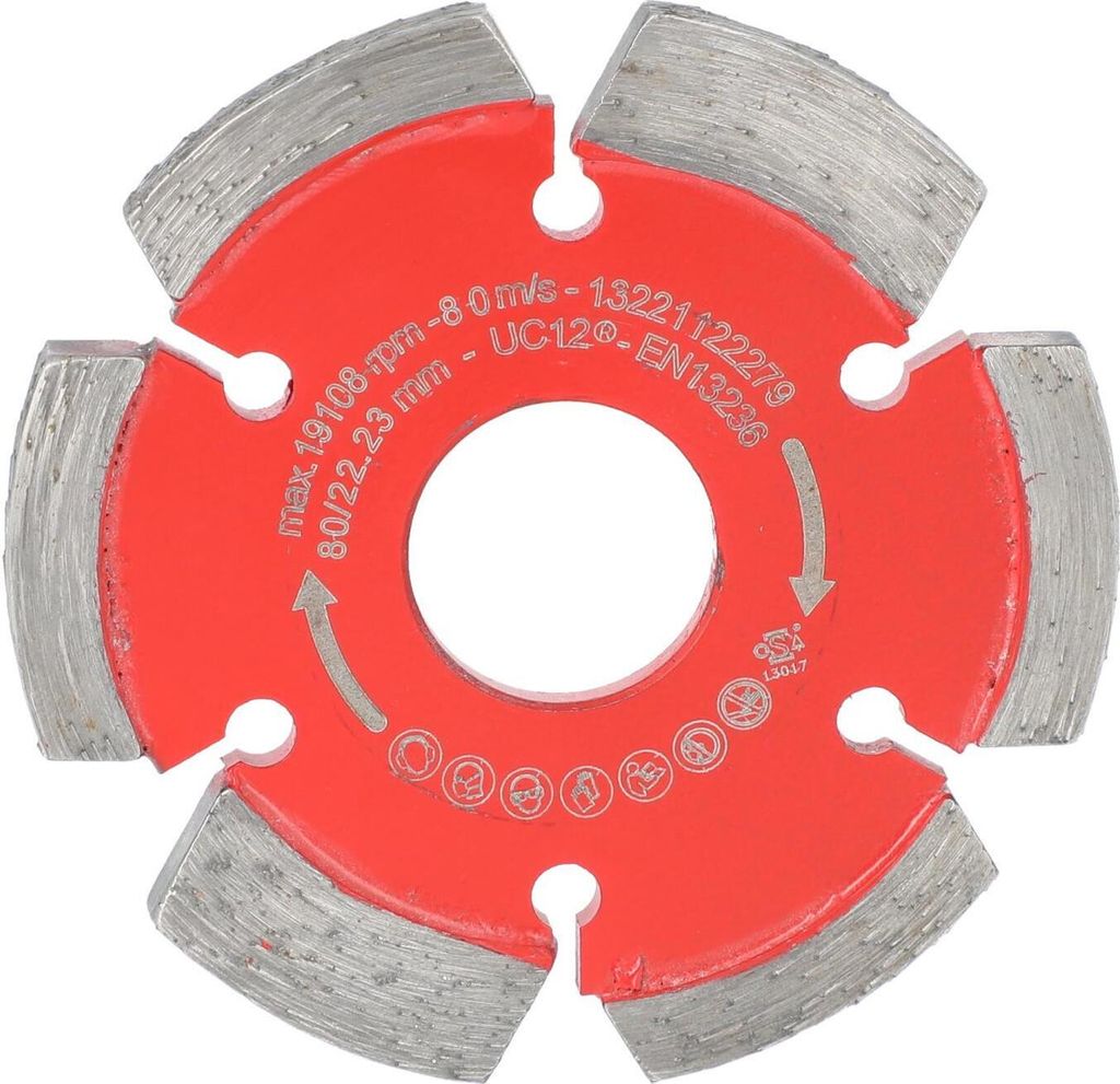 Diamant Fugenfräser Frässcheibe CLEANER Ø 80 mm 6,0 mm Mauernut Mauernutfräser Nutschneider Mauerschlitzfräser Trennscheibe