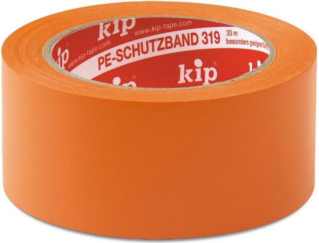 KIP 319 PE-Schutzband – glatt, orange 50mm x 33m (36 Produktbild 