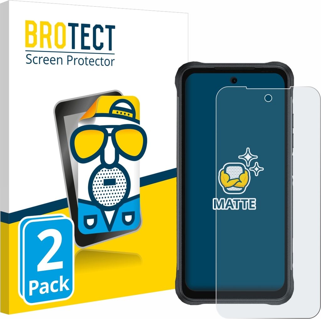 2x BROTECT Schutzfolie für Umidigi Bison 2 Pro Displayschutz Displayschutzfolie Folie Matt Entspiegelungsfolie