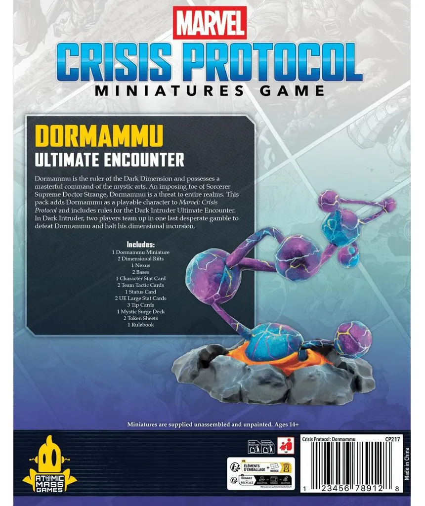 Extension de Jeu de Figurines Marvel Crisis Protocol Dormammu Pack
