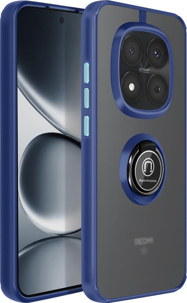 Avizar, Hülle Redmi Note 15 Pro 5G Magnetring matt, Blau