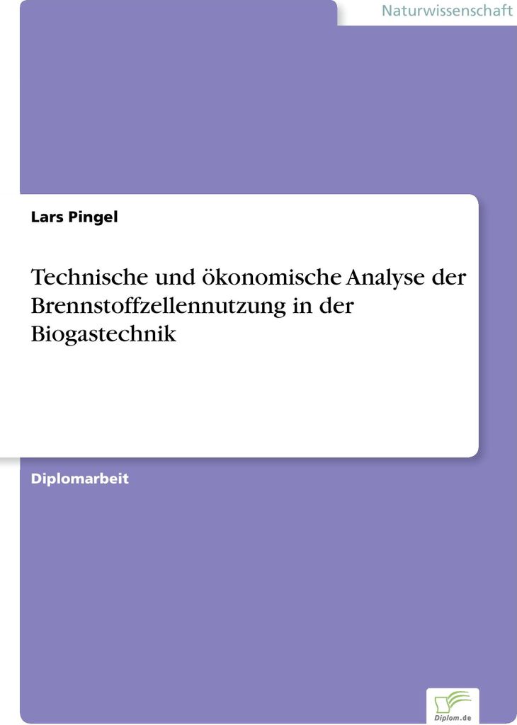 Technische und ökonomische Analyse der Brennstoffzellennutzung in der Biogastechnik