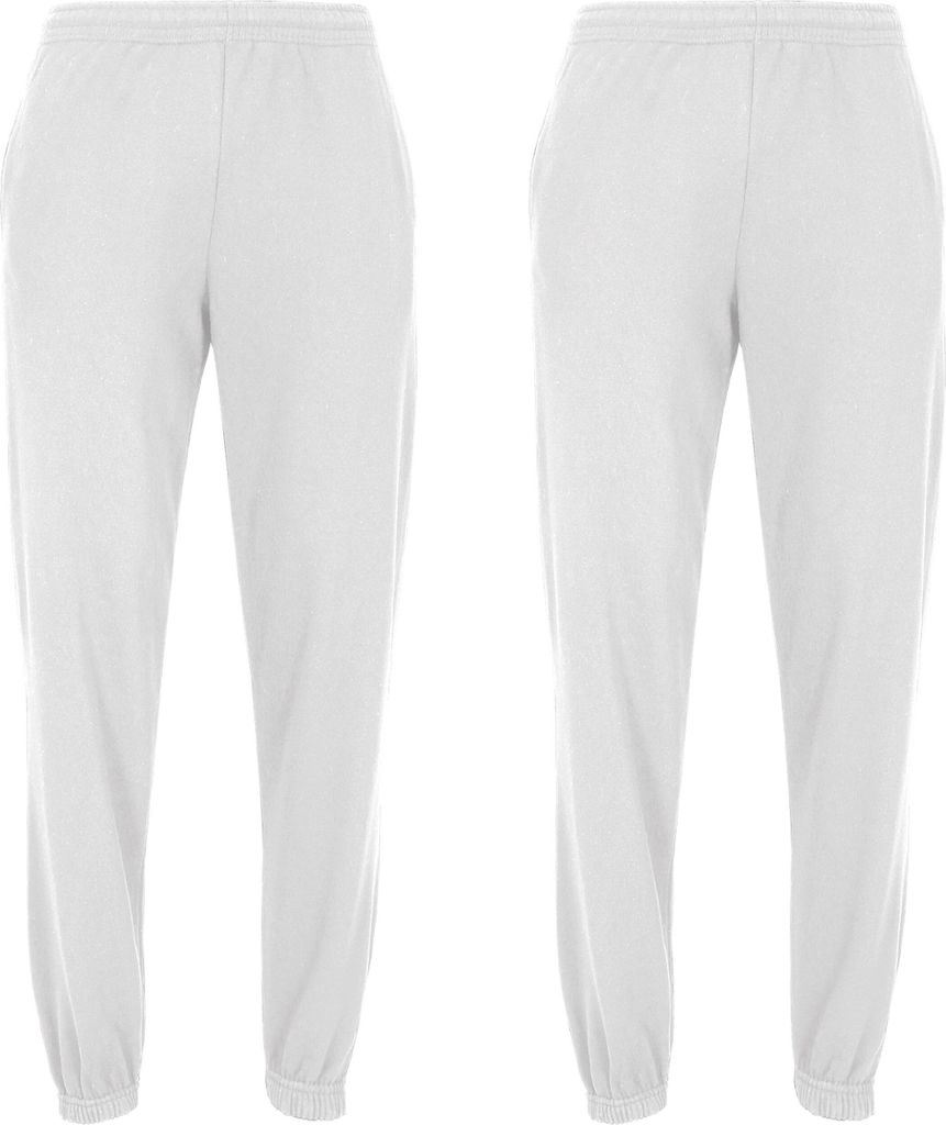 Doppelpack Fruit of the Loom Classic Elasticated Cuff Jog Pants + GRATIS MyShirt Stoffbeutel