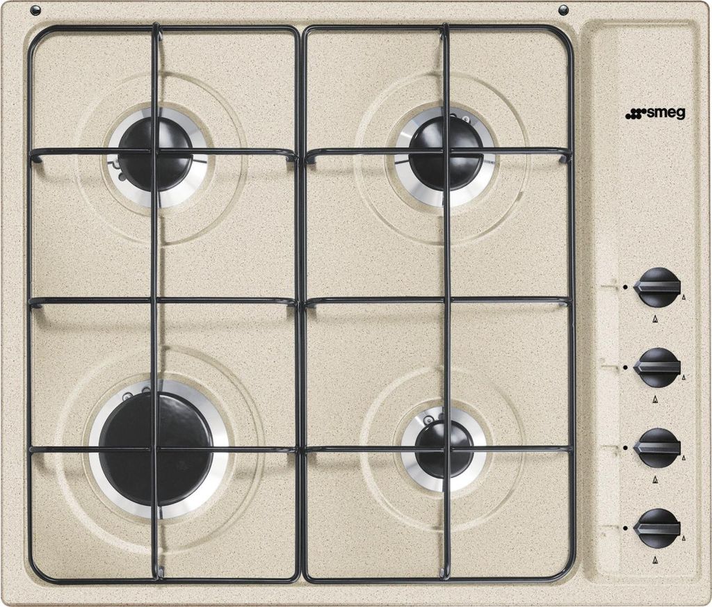 Smeg S64SAV2, Hafer, Integriert, Gaskochfeld, Emailliert, 4 Produktbild 