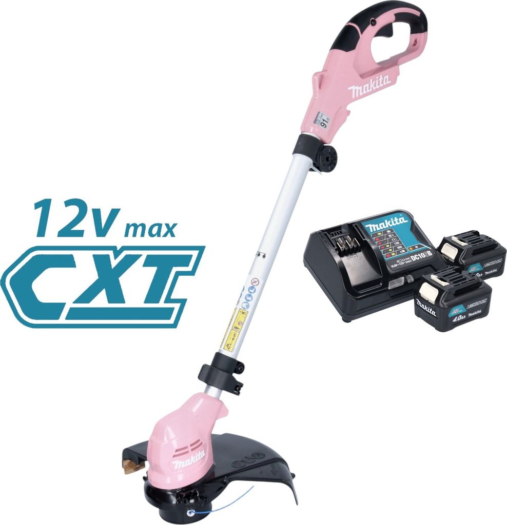 Makita UR 100 DSM2P Akku Rasentrimmer 12 V max. 260 mm pink Produktbild 