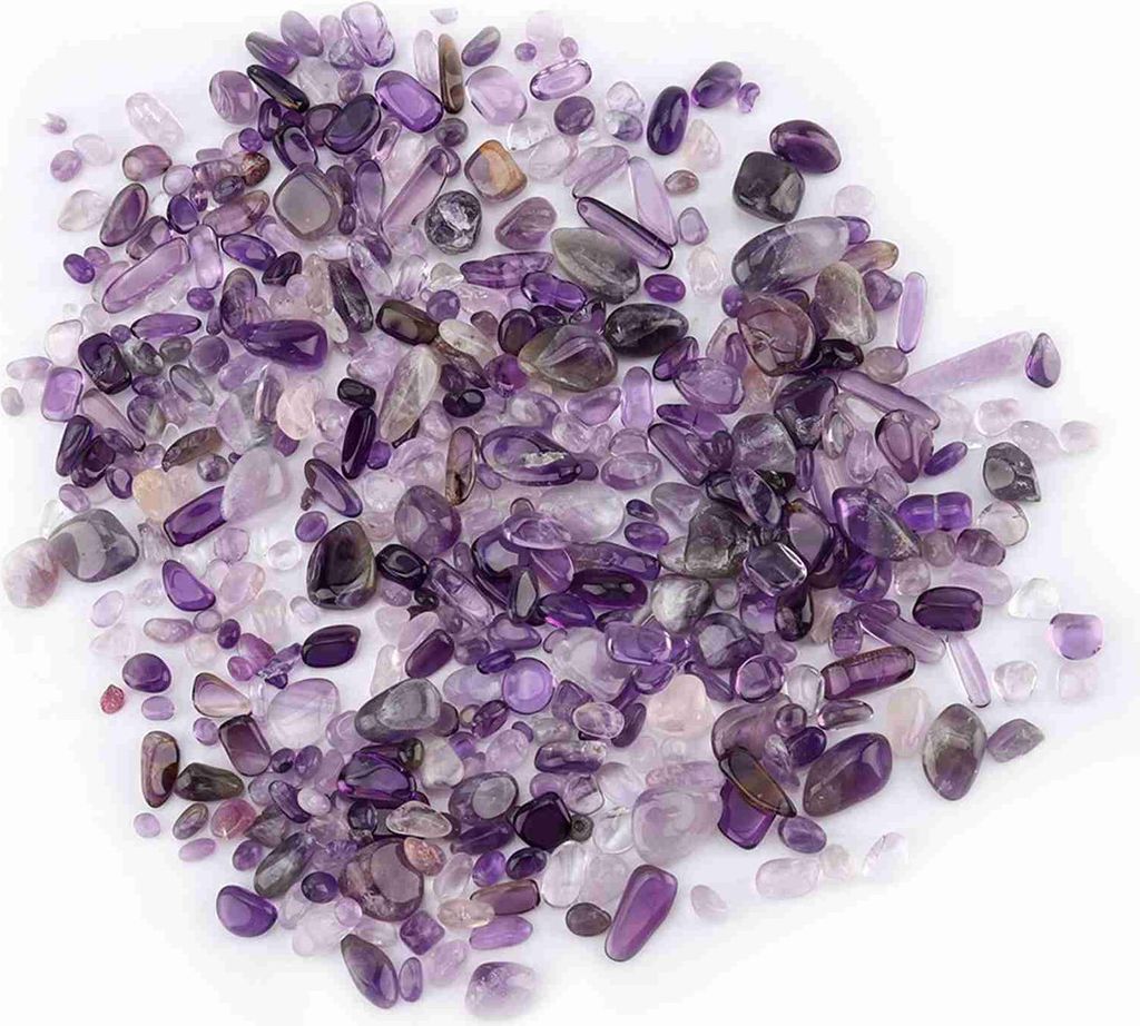 Getrommelter Stein Chips zerkleinert natürlichen Kristall Quarz Stücke (lila)