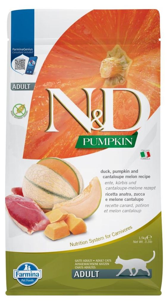 Farmina N&D Cat Pumpkin Duck & Cantaloupe 1,5 kg suché Obrázek produktu 
