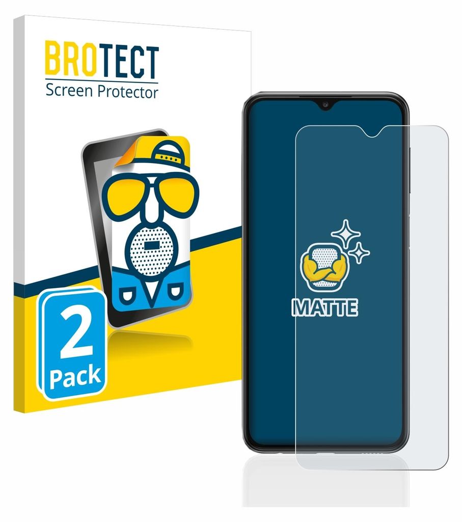 2x BROTECT Schutzfolie für Samsung Galaxy A23 5G Displayschutz Displayschutzfolie Folie Matt Entspiegelungsfolie