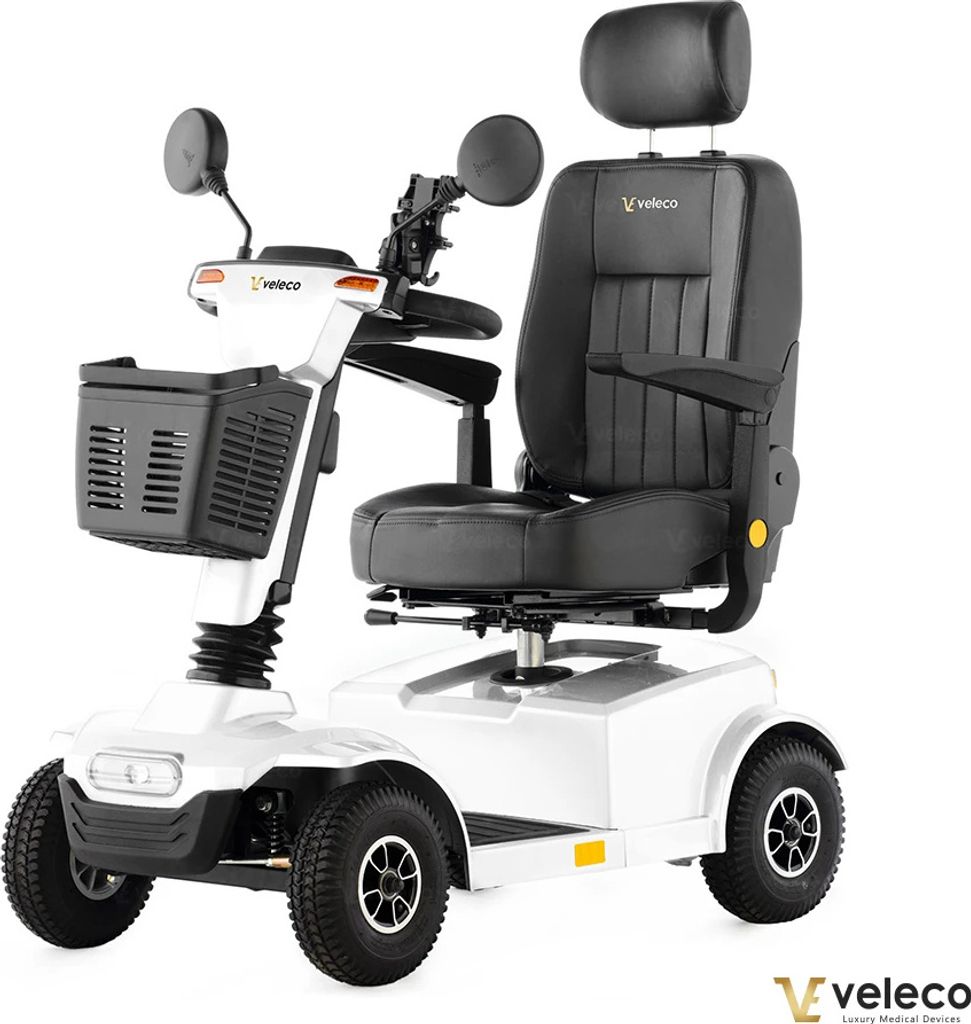 Veleco Jumpy v bílé barvě - 450W - 10km/h - seniorský skútr Obrázek produktu 