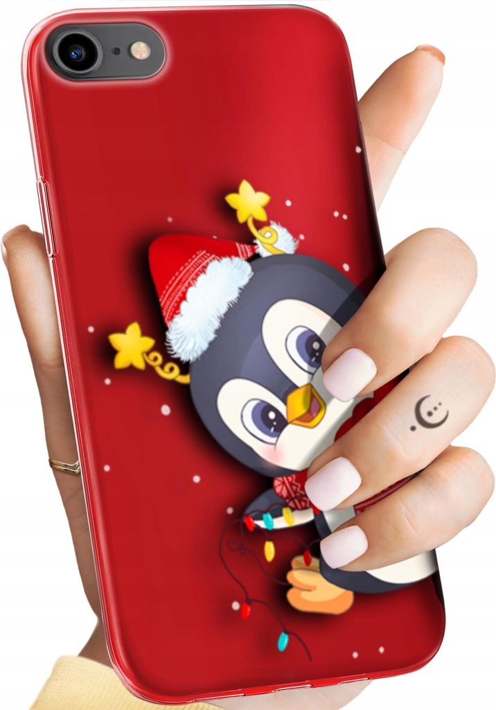 BEDRUCKTE HÜLLEN für APPLE IPHONE 7 / 8 / SE 2020 HANDYHÜLLEN HANDY SCHUTZ HÜLLE CASE SILIKON MUSTER WEIHNACHTEN SANTA CLAUS CHRISTMAS