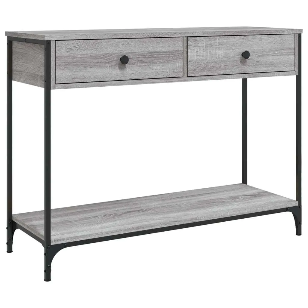 Offerta vidaXL Tavolo Consolle Grigio Sonoma 100cm - Mobile Salvaspazio