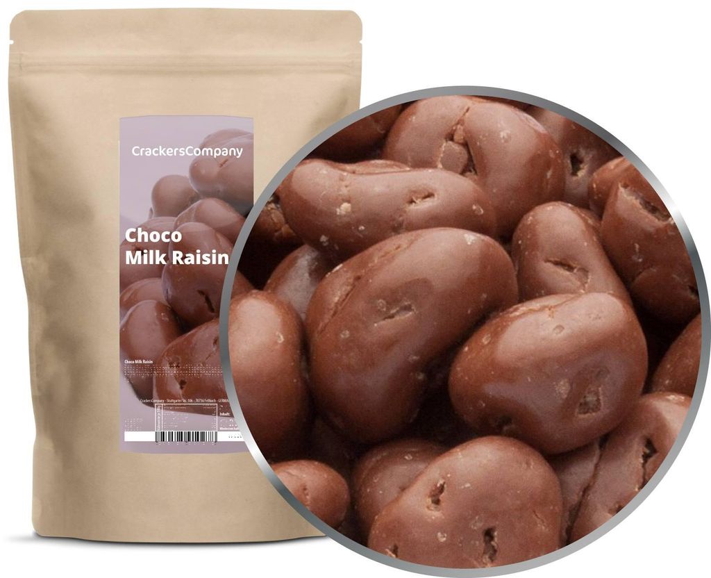 CrackersCompany Schoko-Milch-Rosinen (Choco Milk Raisin), ZIP-Beutel 750 g