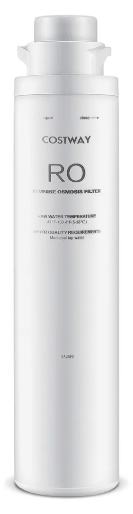 Filtre RO élimine 95% TDS et métaux lourds, membrane 0,0001 micron 12M
