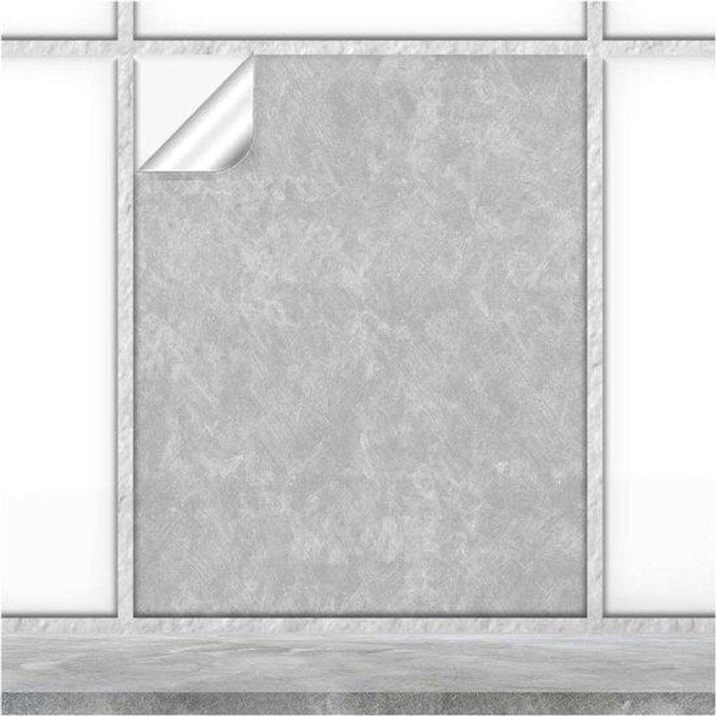 Badezimmer- und Küchenmöbel- Dekorationsschutzfolie - Wandabdeckung - 20x25 cm - 10 Stück - Grau