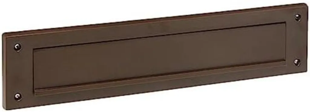 Clapet balai pour boîte aux lettres - Isolation thermique en inox noir