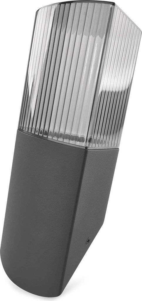 EMOS Außen-Wandleuchte LANA für Haus und Garten mit E27 Fassung, wasserdicht, für E27-Birne max. 15 W, aus Aluminium zur Wandmontage, ZGL020P