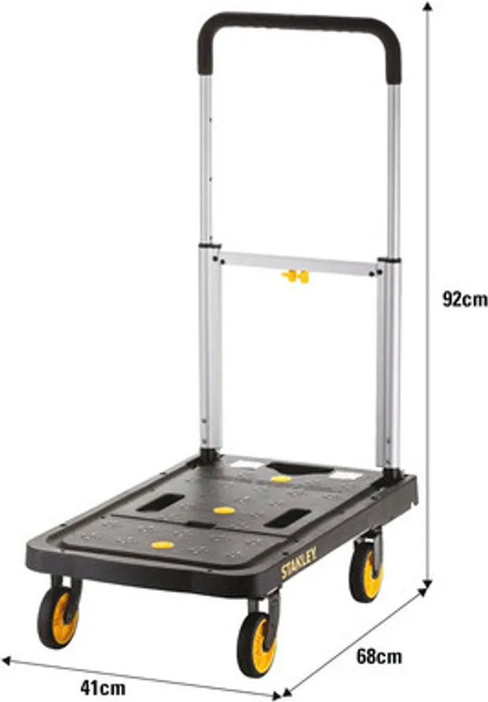 Stanley Chariot à Plate-forme Robuste 120 kg avec Roues Multidirection - 17