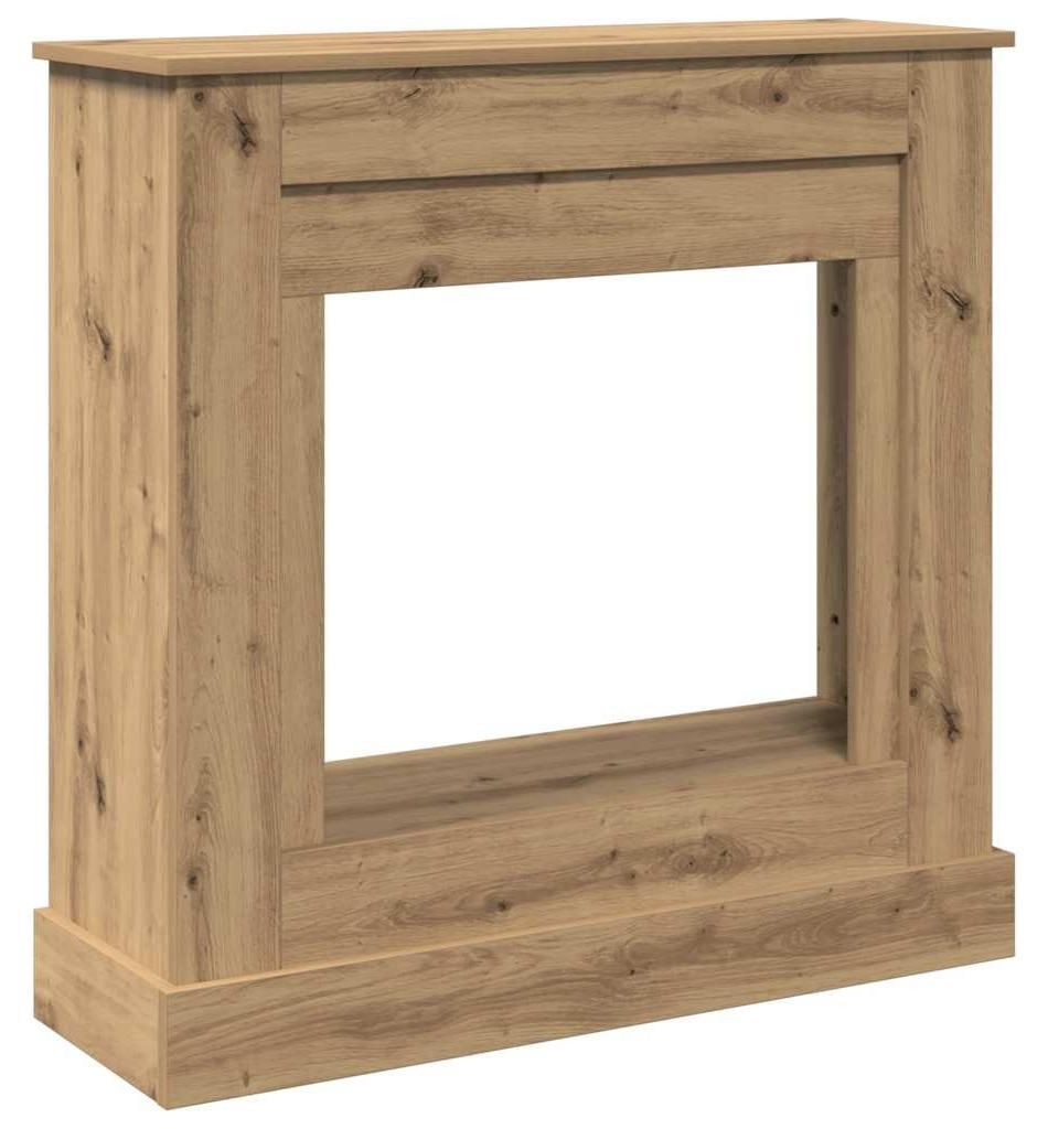 vidaXL Cornice per caminetto Artisan rovere 90x30x90 cm Immagine del prodotto 