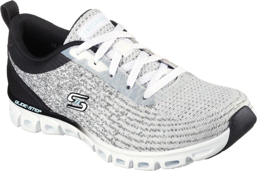 Skechers GLIDE-STEP HEAD START Damen Sneakers 104325 WBK Grau, Schuhgröße:36 EU