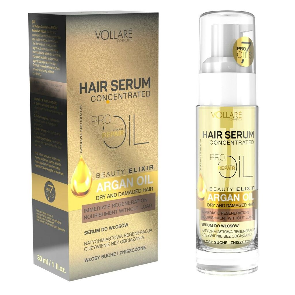 Vollare Hair Serum PROils Intensive Repair Oil Serum do Produktbild 