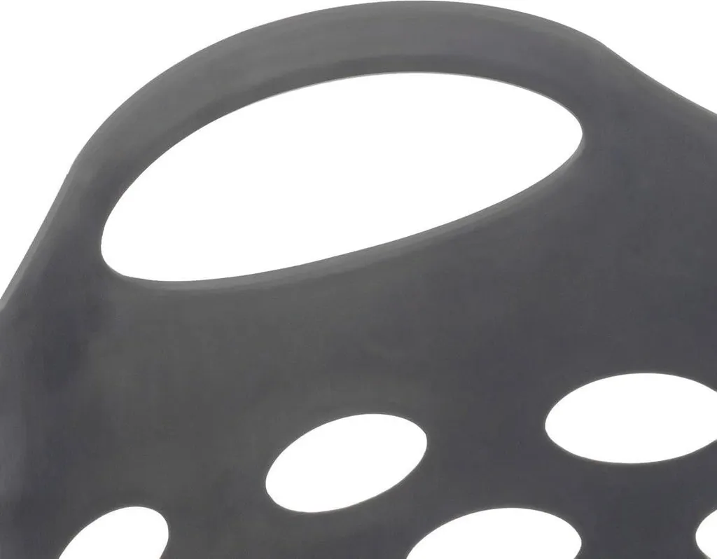 Panier à linge rond gris 28L anti-odeur pour petites salles de bain