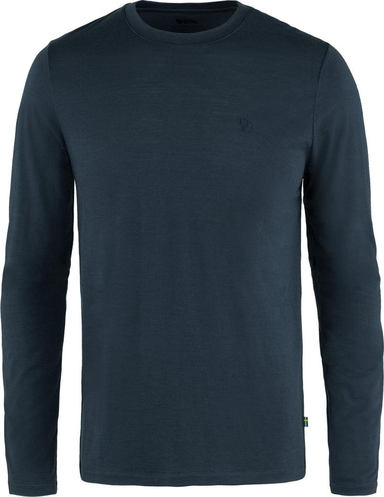 Fjällräven Herren Abisko Wool Langarmshirt Dark Navy M Produktbild 